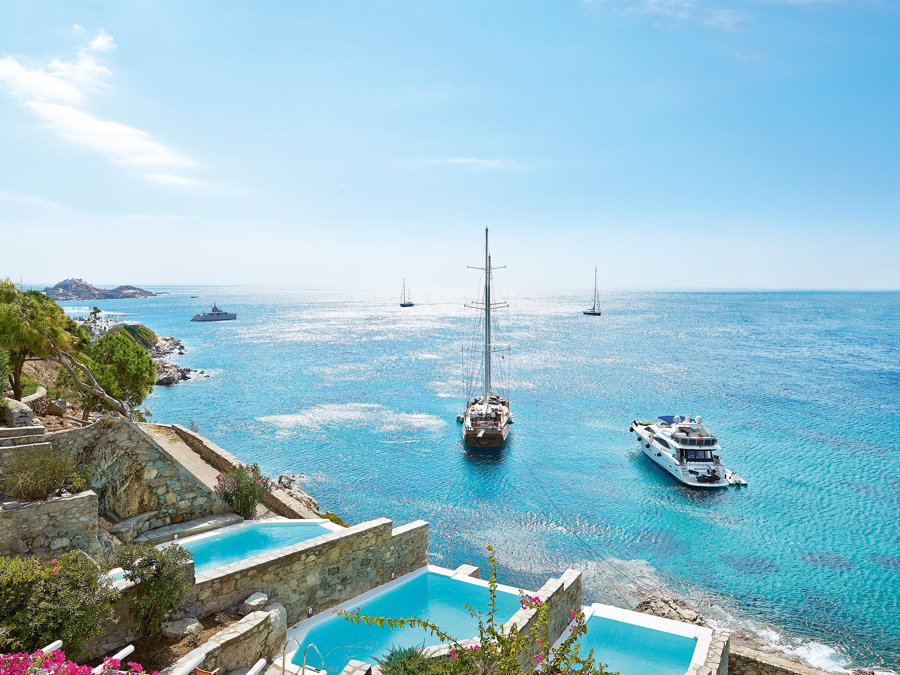 Mykonos Blu, A Grecotel Resort To Live Псару Екстериор снимка